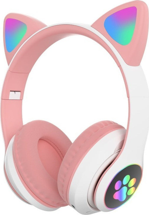 Cat STN28 Wireless/Wired Over Ear Headphones Pink