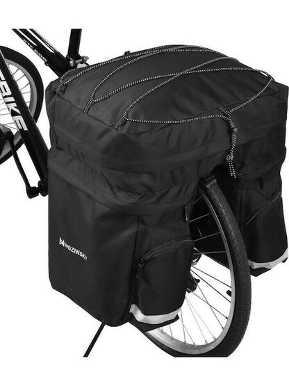 Wozinsky WBB13BK Bike Rack Bag Triple Black