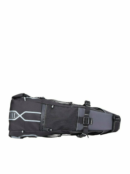 Wozinsky Large Roomy Saddle Bike Saddle Bag 12lt Black WBB9BK